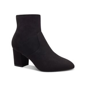 CHARTER CLUB Womens Black Stretch Franki Round Toe Block Heel Heeled Boots 8.5 M